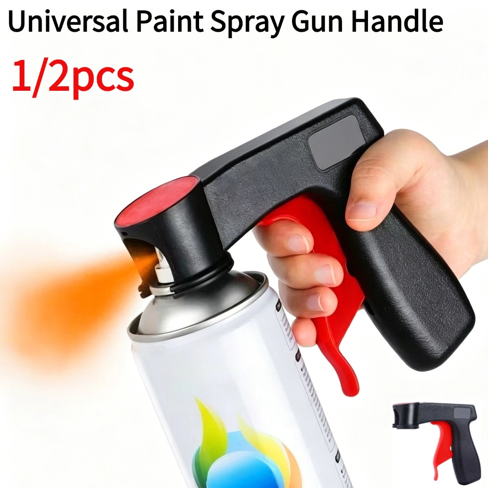 Spray Can Lacquer - ด้ามจับสเปรย์อเนกประสงค์ อะแดปเตอร์ปืนพ่นสี ด้ามจับสเปรย์แบบใช้ซ้ำได้ อะแดปเตอร์ไกปืนฉีดสเปรย์ สำหรับกระป๋องสเปรย์ เครื่องมือ