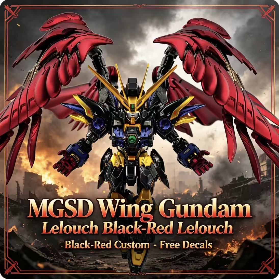 Model Kit Third Party - MGSD Wing Lelouch Color Scheme Airbrush