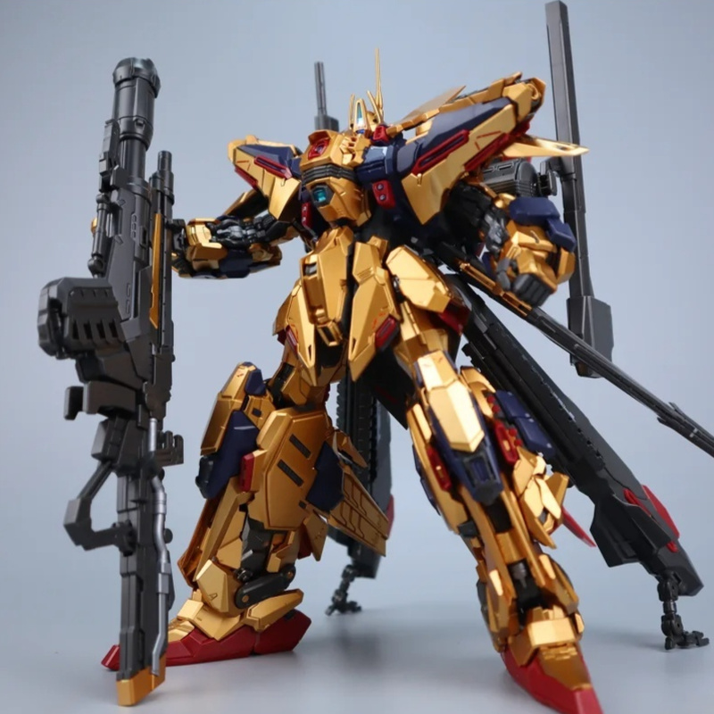 Model Kit Armored Core - โมเดลเชินหม่า นักรบทองคำ ของเล่นประกอบร่างขยับได้ โครงสร้างโลหะผสม ชุดเกราะเต็มตัว HYAKUSHIKI-KAI