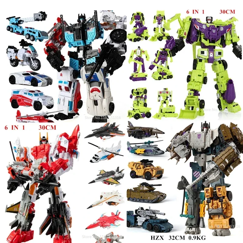 Model Kit Robot - Transformation หุ่นยนต์ของเล่น HZX Defensor Bruticus Superion