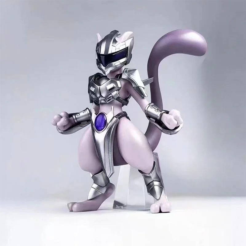 Model Kit Rayquaza - 11ซม.PokemonรูปMewtwoอะนิเมะรูปเหล็กMewtwo Cool Figurine Pvcรูปปั้นตกแต่งของเล่นสําหรับของขวัญเด็กคอลเลกชัน