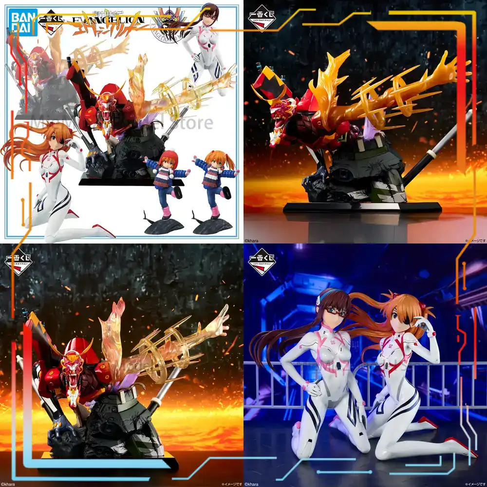 Model Kit Eva 02 - ฟิกเกอร์อนิเมะ Bandai Ichiban Kuji Shin Evangelion