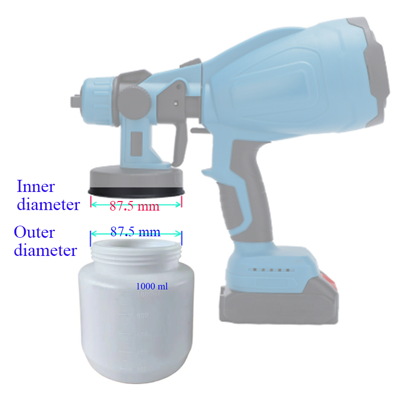 1000ml ไฟฟ้าสเปรย์ปืนอะไหล่อุป - Spray Can Lacquer บทวิจารณ์และราคา