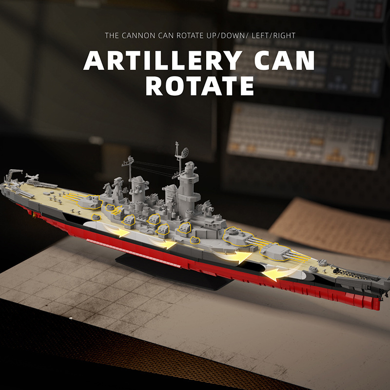 ชุดตัวต่อเรือรบ USS Missouri 2 - Model Kit Uss Missouri บทวิจารณ์และราคา