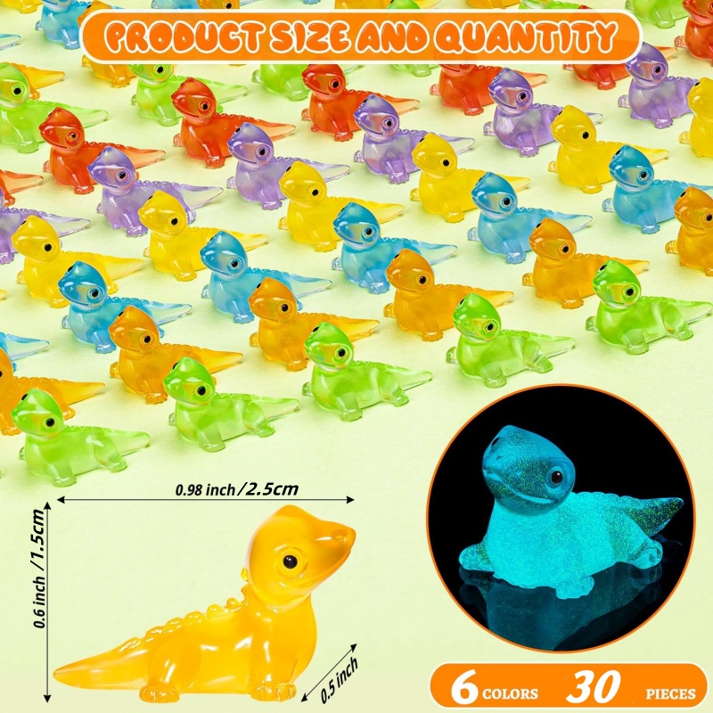 30PCS Mini Lizards Glow At Dar - Model Kit Lizard บทวิจารณ์และราคา