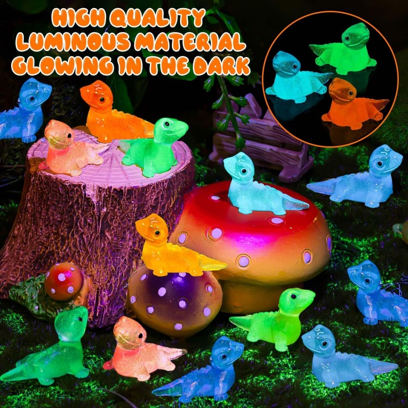30PCS Mini Lizards Glow At Dar - Model Kit Lizard บทวิจารณ์และราคา