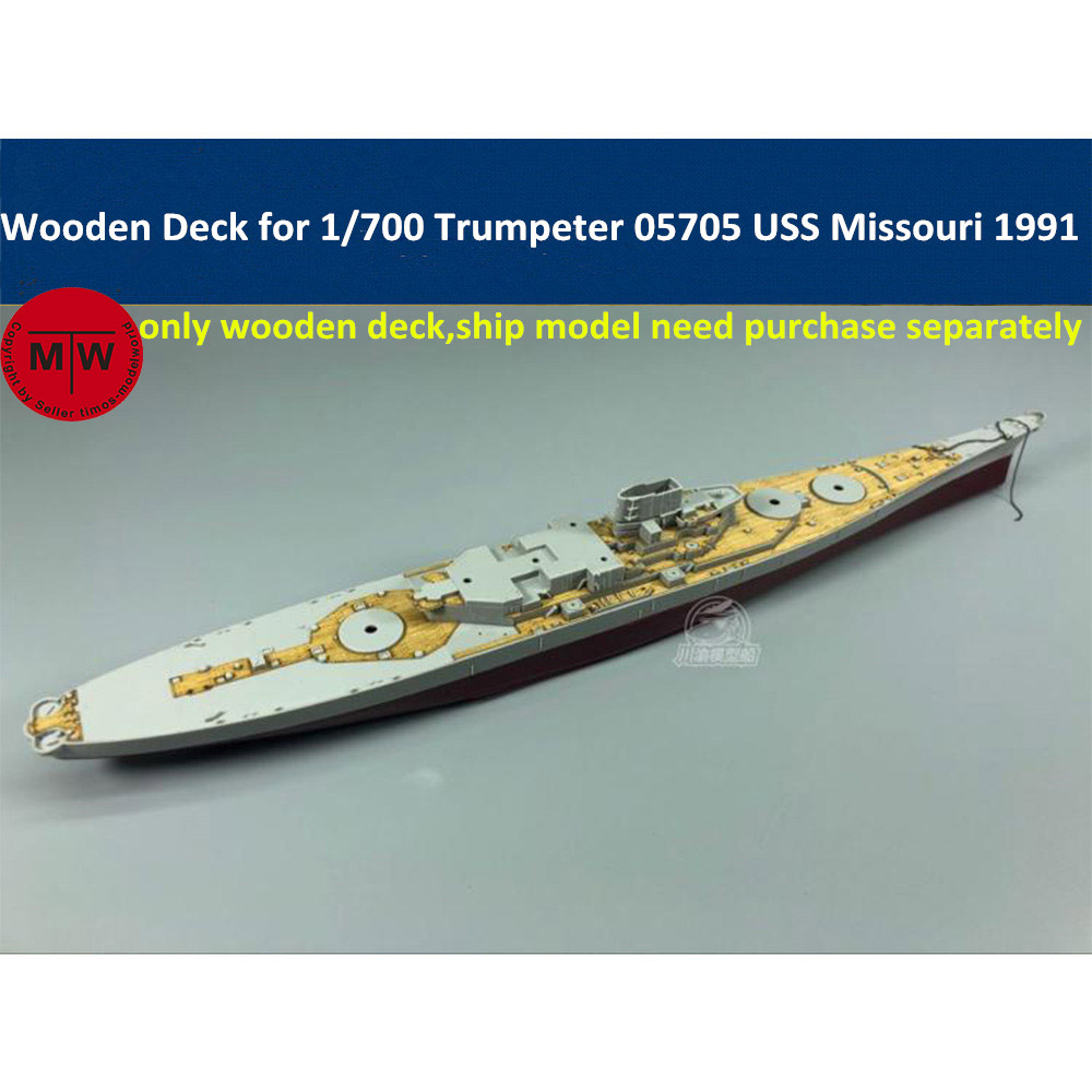 ดาดฟ้าไม้ขนาด 1/700 สำหรับทรัม - Model Kit Uss Missouri บทวิจารณ์และราคา